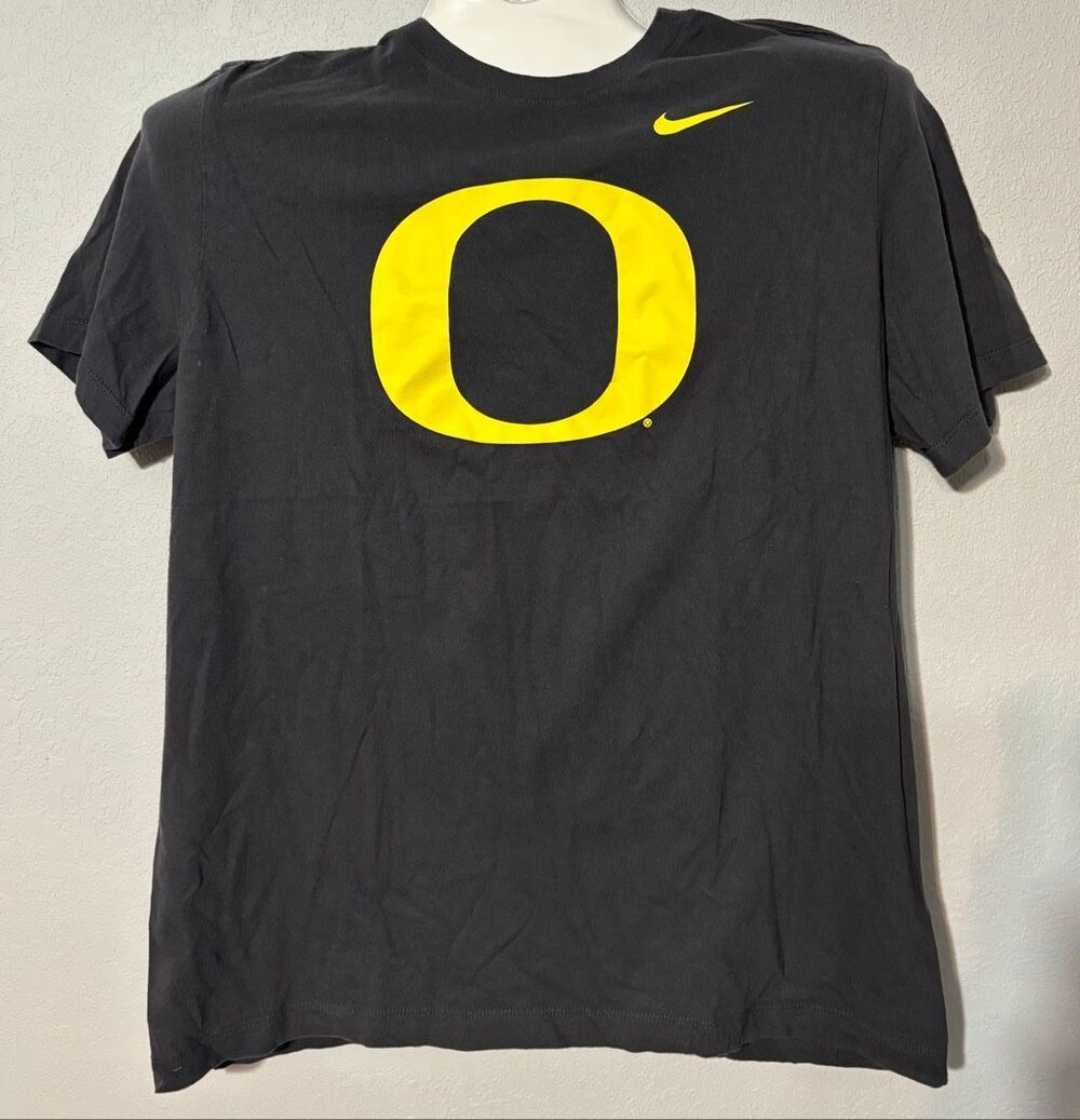 Nike Oregon Ducks Mens Large Black Nike Tee T-Shirt 'O' Logo NCAA Gear